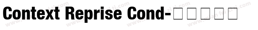 Context Reprise Cond字体转换